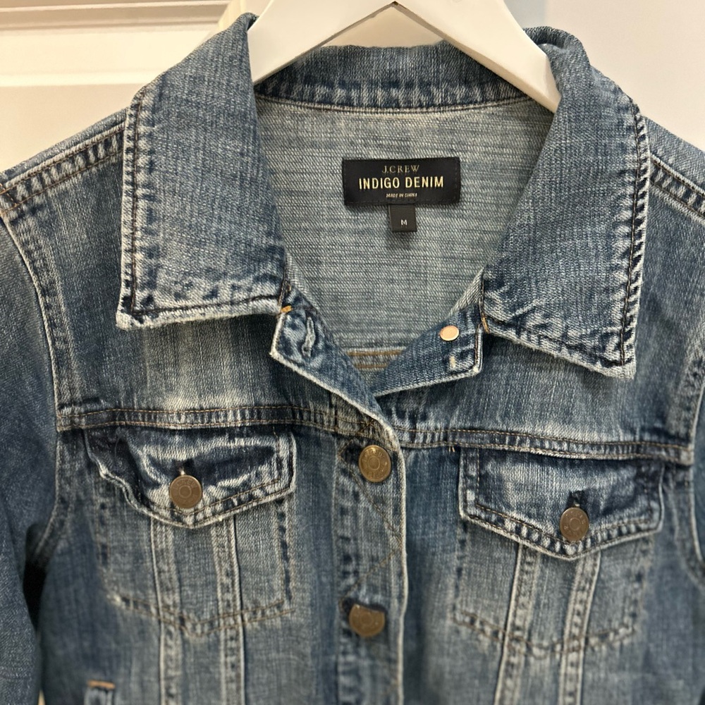 J. Crew Factory Blue Jean Jacket - Picture 3 of 3